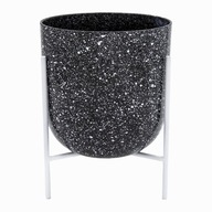 STOJAN NA KVETY kryt Ø 13 cm GALAXY + kovový STOJAN STOJAN NA KVETY kryt Ø 13 cm GALAXY + kovový STOJAN