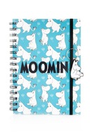 Zápisník A5 Moomins 80k, linajkový, guma, špirála Zápisník A5 Moomins 80k, linajkový, guma, špirála