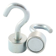 Magnetický držiak 12x8 s háčikom M4 10 ks Magnetický držiak 12x8 s háčikom M4 10 ks