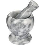 Mramorový kuchynský mažiar s paličkou, priemer 10,5 cm Mramorový kuchynský mažiar s paličkou, priemer 10,5 cm
