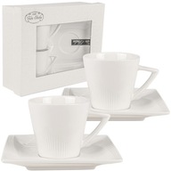 Šálka s podšálkou na espresso čaj SET porcelán 2x 80ml Šálka s podšálkou na espresso čaj SET porcelán 2x 80ml