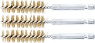 Mosadzné kefy 1/4" 14 mm 3 ks BGS Mosadzné kefy 1/4" 14 mm 3 ks BGS