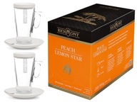 Richmont Peach Lemon Star čaj 50x6g a 2 poháre Horký 370 ml Richmont Peach Lemon Star čaj 50x6g a 2 poháre Horký 370 ml