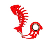 KEYRAMBIT KEYSPINNER a Flexi Fish SET Keychain Galaxy Red KEYRAMBIT KEYSPINNER a Flexi Fish SET Keychain Galaxy Red