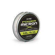 Matrix Power Micron Super Soft monofilný vlasec 0,2 mm x 100 m Matrix Power Micron Super Soft monofilný vlasec 0,2 mm x 100 m