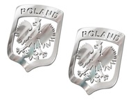 Nálepka Oceľový oceľový znak ZNAK POĽSKA DVE NÁLEPKY V SÚPRAVE Nálepka Oceľový oceľový znak ZNAK POĽSKA DVE NÁLEPKY V SÚPRAVE