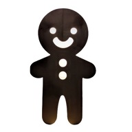 Svietiaca LED dekorácia, vyrobená z dreva, Mr. Cookies Svietiaca LED dekorácia, vyrobená z dreva, Mr. Cookies