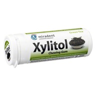 Miradent Xylitol žuvačky Zelený čaj 30 ks.