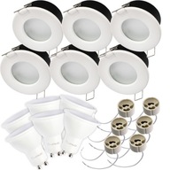 6x IP44 hermetické svietidlo + LED GU10 5W podhľad 6x IP44 hermetické svietidlo + LED GU10 5W podhľad