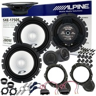 Oddelené reproduktory ALPINE SXE-1750S dištančné podložky pre VW PASSAT 56 B7 CC Oddelené reproduktory ALPINE SXE-1750S dištančné podložky pre VW PASSAT 56 B7 CC