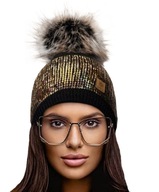 TEPLÁ ZIMNÁ ČIAPKA Woolk Montana pompom a fleece TEPLÁ ZIMNÁ ČIAPKA Woolk Montana pompom a fleece