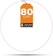 Kovová kruhová obruč BIELA makramé 80cm HRÚBKA 5mm Kovová kruhová obruč BIELA makramé 80cm HRÚBKA 5mm