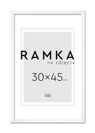 Rám na fotku 45x30 cm Rámček 30x45 cm Biela Rám na fotku 45x30 cm Rámček 30x45 cm Biela