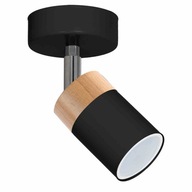 Nástenné svietidlo JOKER BLACK/WOOD 1xGU10 Nástenné svietidlo JOKER BLACK/WOOD 1xGU10