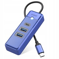 Hub USB-C 3.1 2 x USB 3.1 + USB-C Orico modrý Hub USB-C 3.1 2 x USB 3.1 + USB-C Orico modrý