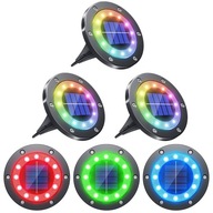SOLÁRNE ZÁHRADNÉ LAMPY ŽIARENÝ KOTÚČ x 4 SOLÁRNE ZÁHRADNÉ LAMPY ŽIARENÝ KOTÚČ x 4