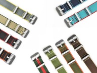 PREMIUM NATO REMÍN NA HODINKY DORN, SŤAHOVACÍ, VODEODOLNÝ, FARBY 22 mm PREMIUM NATO REMÍN NA HODINKY DORN, SŤAHOVACÍ, VODEODOLNÝ, FARBY 22 mm