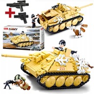 ARMÁDA BLOKUJE STROJEČ TANKOV HETZER+LEGO ZBRANE