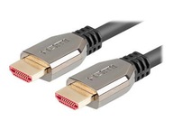 LANBERG HDMI M/M v2.1 kábel 1m 8K 60Hz čierny LANBERG HDMI M/M v2.1 kábel 1m 8K 60Hz čierny