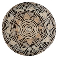Módny, moderný koberec v štýle BOHO, okrúhly 120 cm Módny, moderný koberec v štýle BOHO, okrúhly 120 cm