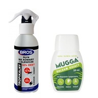 Bros DEET 50% silný prípravok proti komárom, kliešťom, hmyzu + Mugga balzam 50 ml Bros DEET 50% silný prípravok proti komárom, kliešťom, hmyzu + Mugga balzam 50 ml