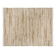 Dekoratívny jutový koberec s bielymi pruhmi 60x90