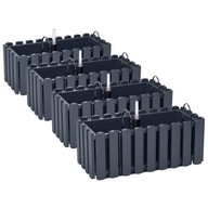 4x Balkónový box DDEF400 Haki + System 4x Balkónový box DDEF400 Haki + System