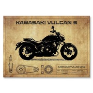 PLECHOVÝ DARČEK GRAFICKÝ OBRAZ KAWASAKI MOTOR PLECHOVÝ DARČEK GRAFICKÝ OBRAZ KAWASAKI MOTOR