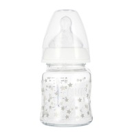 NUK Sklenená fľaša s indikátorom teploty 120 ml 0-6m First Choice biela NUK Sklenená fľaša s indikátorom teploty 120 ml 0-6m First Choice biela