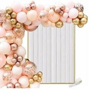 RUŽOVÉ ZLATÉ BALÓNKY mašľová girlanda ROSE GOLD 120 ks RUŽOVÉ ZLATÉ BALÓNKY mašľová girlanda ROSE GOLD 120 ks