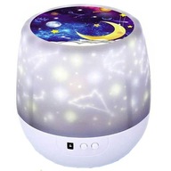 Hviezdny projektor LED 360°-Nočná lampa ako darček