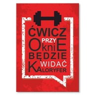 OBRÁZKOVÝ PLACHT FITNESS GYM HUMOR DEKORÁCIA OBRÁZKOVÝ PLACHT FITNESS GYM HUMOR DEKORÁCIA
