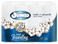 Biely toaletný papier JUMBO Słonik 3war 24 roliek