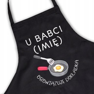 Čierna zástera na DEŇ BABIČKY VAŠE MENO Vzory Čierna zástera na DEŇ BABIČKY VAŠE MENO Vzory