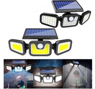 Trojité LED solárne svietidlo s pohybovým a súmrakovým senzorom, samopriesvietenie