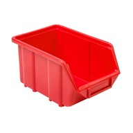 10x organizér kontajnerov na odpadky červený 245x160x126
