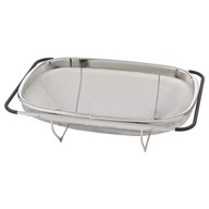 IKEA IDEALISK Cedník, nehrdzavejúca oceľ, čierna, 34x23 cm IKEA IDEALISK Cedník, nehrdzavejúca oceľ, čierna, 34x23 cm
