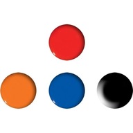 Magnety na tabuľu oranžové 40mm (4ks) GM402- Magnety na tabuľu oranžové 40mm (4ks) GM402-