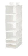 IKEA Skubb závesná polica x6 biela 35x45x125cm