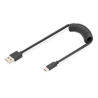 Kábel USB C - USB SPIRAL 100CM Kábel USB C - USB SPIRAL 100CM
