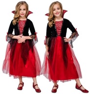 OUTFIT UPÍRSKYCH ŠATY HALLOWEENSKÝ KROJ UPÍRSKEHO DIEVČAŤA 128 / 134 CM OUTFIT UPÍRSKYCH ŠATY HALLOWEENSKÝ KROJ UPÍRSKEHO DIEVČAŤA 128 / 134 CM