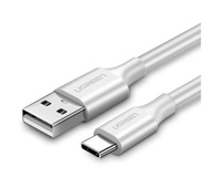 Kábel UGREEN USB - USB-C QC3.0 Biely 1,5m Kábel UGREEN USB - USB-C QC3.0 Biely 1,5m
