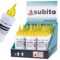 SUBITO S6 Elektrická sviečková LED žltá vložka, 12 ks SUBITO S6 Elektrická sviečková LED žltá vložka, 12 ks