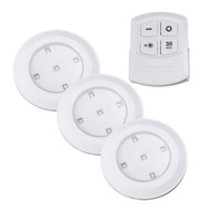 BEZDRÔTOVÉ LED SVETLÁ DO ŠATNÍKA S DIAĽKOVÝM OVLÁDANÍM SAMOLEPIACA LAMPA 3 ks DIAĽKOVÉ OVLÁDANIE BEZDRÔTOVÉ LED SVETLÁ DO ŠATNÍKA S DIAĽKOVÝM OVLÁDANÍM SAMOLEPIACA LAMPA 3 ks DIAĽKOVÉ OVLÁDANIE