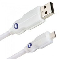 Vysokorýchlostný micro USB kábel MONSTER White Cable