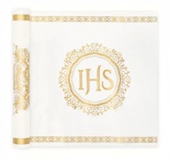 Behúň na stôl sväté prijímanie IHS 5 m x 30 cm Behúň na stôl sväté prijímanie IHS 5 m x 30 cm
