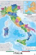 Mapa Talianska - plagát Mapa Talianska - plagát