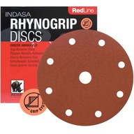 INDASA RED brúsne kotúče na suchý zips 150mm 8+1H P180 50x INDASA RED brúsne kotúče na suchý zips 150mm 8+1H P180 50x