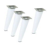 4x Drevená nábytková noha, stolík, buk, biela, šikmá, sada 15 cm 4x Drevená nábytková noha, stolík, buk, biela, šikmá, sada 15 cm