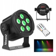 LED disco reflektor SLIM PAR 6x 3W RGB živé farby LED disco reflektor SLIM PAR 6x 3W RGB živé farby